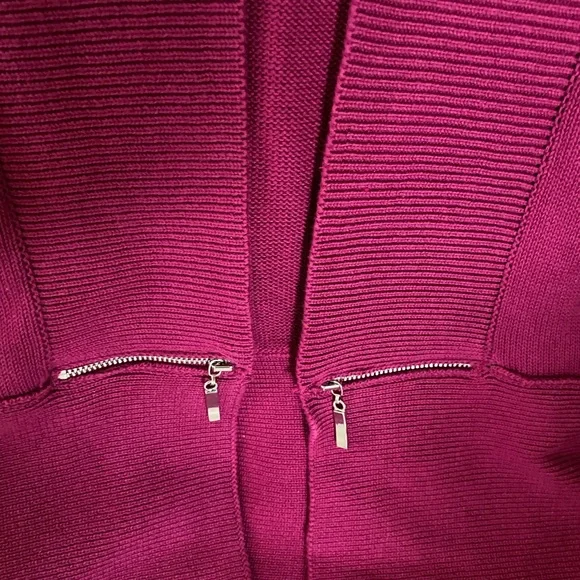 TanJay Raspberry Fuchsia Open Front Cardigan - Picture 4 of 6